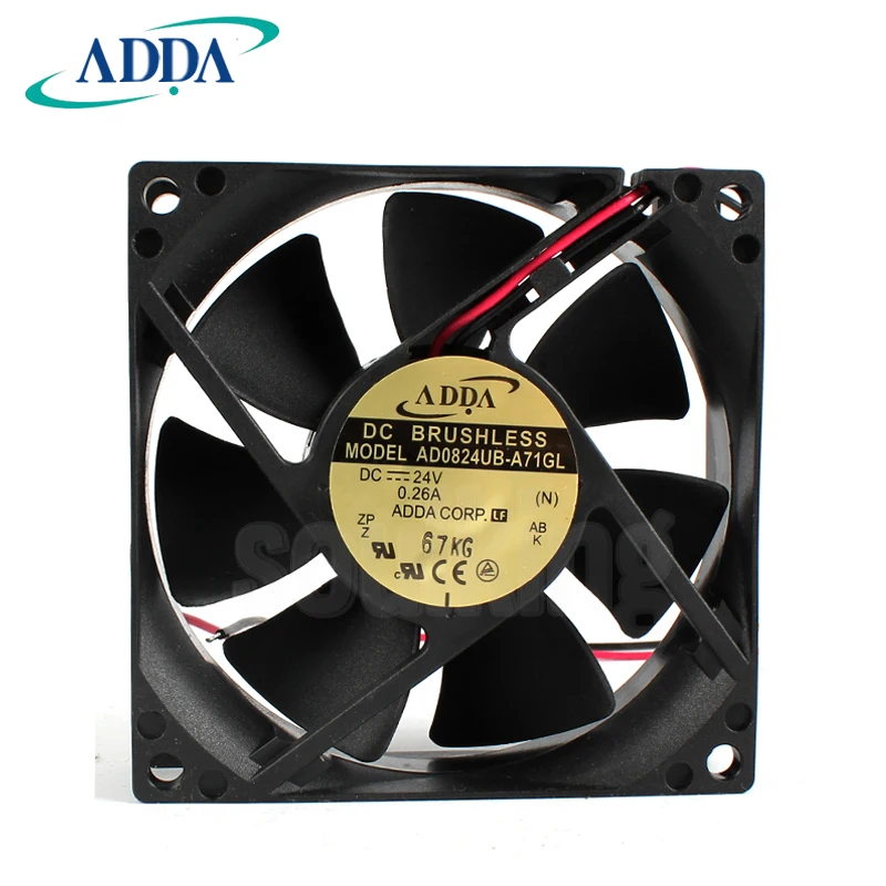 

NEW ADDA AD0824UB-A71GL 8025 24V 0.26A frequency cooling fan