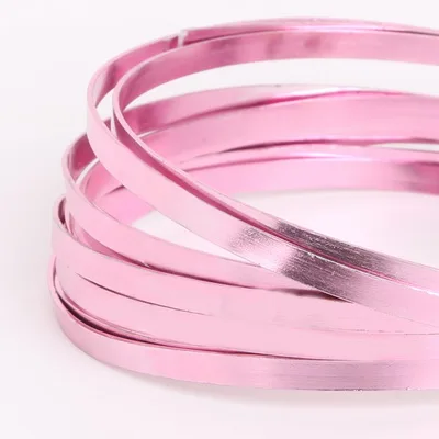 5mm Flat Aluminum Wire for DIY Necklace and Bracelets