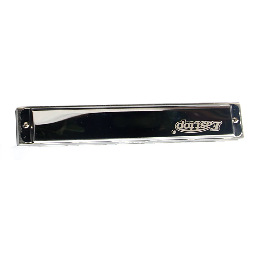 East top T2403 24 Holes Tremolo Harmonica A B C D E F G A# C# D# F# G# Full Tone Quality Silver Polyphony Harmonica Musical Gift
