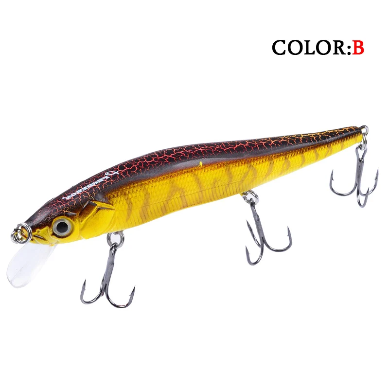 1Pcs 12cm 14g Minnow Fishing Lures Wobbler Crankbaits ABS Artificial Hard Baits For Bass Fishing Bait Pike Carp Tackle With