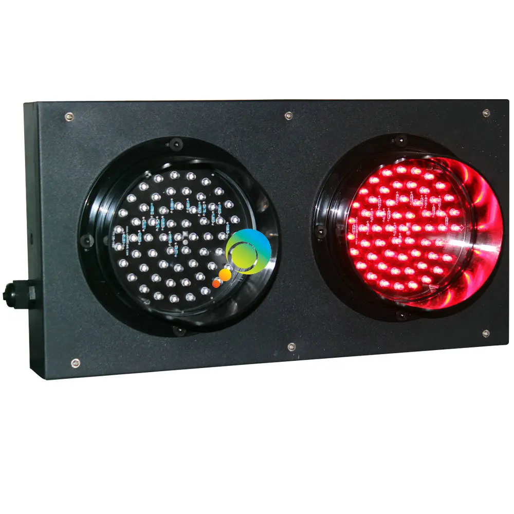 DC24V parking lots mini red green LED traffic signal light customized 125mm diameter traffic signal