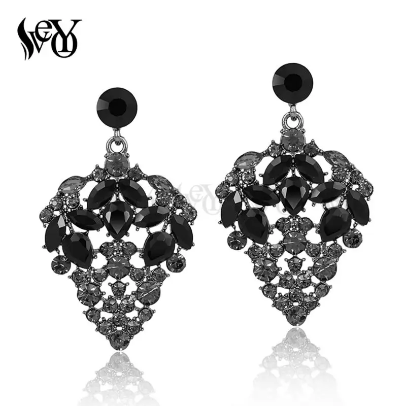 VEYO Rhinestone Crystal Earrings For Woman Drop Earrings Trendy Cute brincos Pendientes High Quality