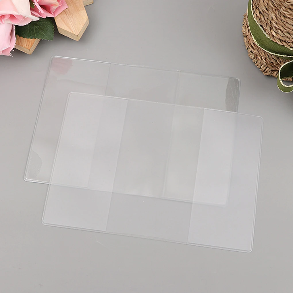 10 Stück Pass transparente Schutzhülle Kunststoff PVC wasserdichte ID-Karte Schutzhülle