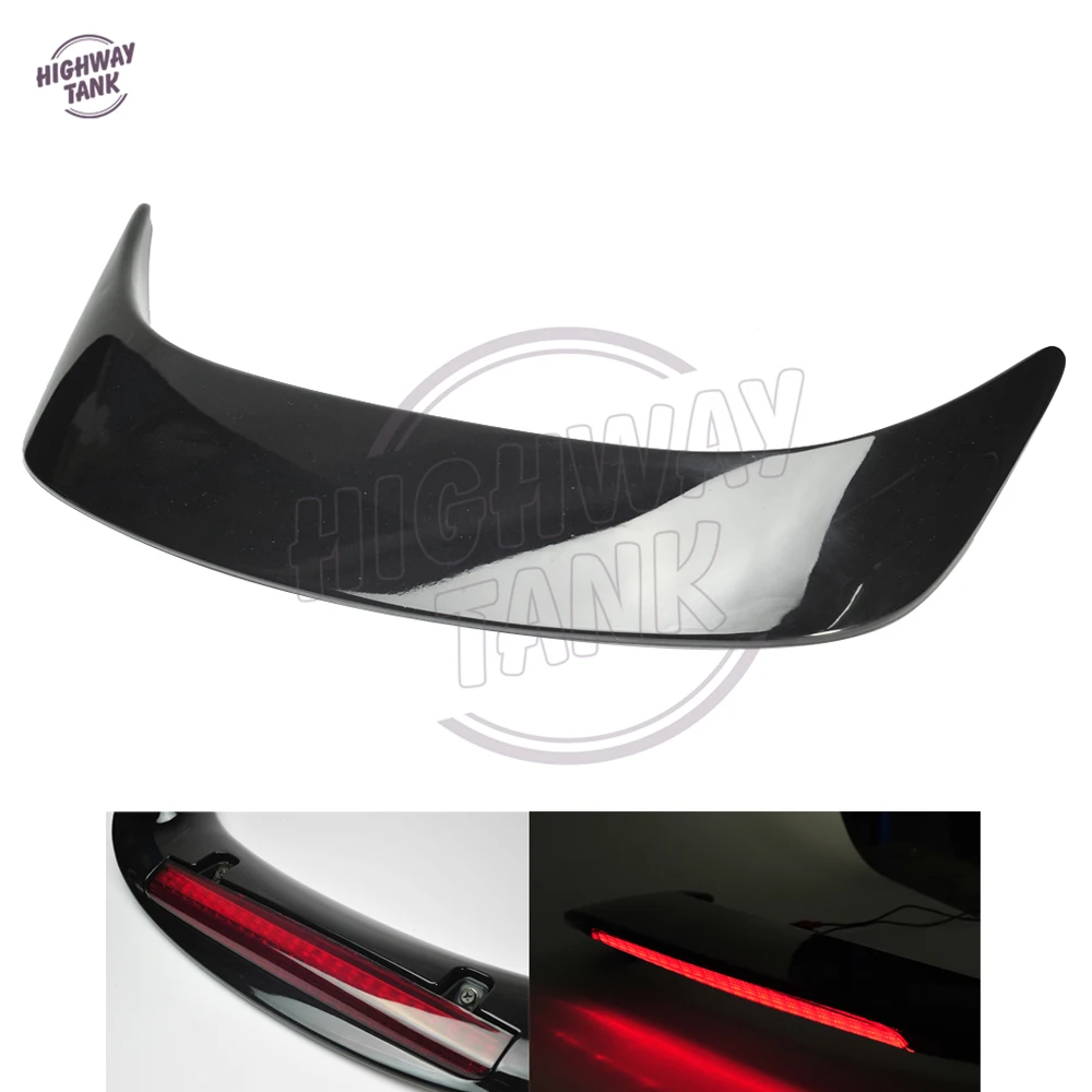 

Black Motorcycle LED Rear Trunk Spoiler with Red Lens case for Honda GL1800 GOLDWING 2001-2011 New