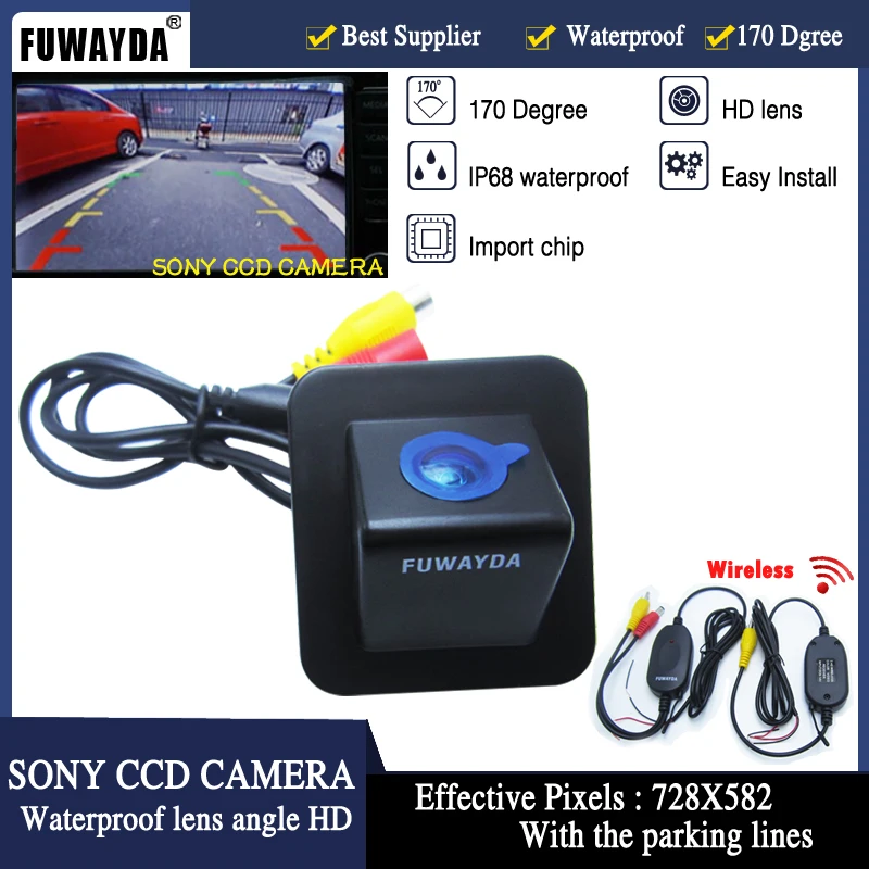 FUWAYDA Wireless HD CCD Car Rear View Reverse Parking Safety DVD GPS Navigation Kits CAMERA for Hyundai Elantra Avante 2012