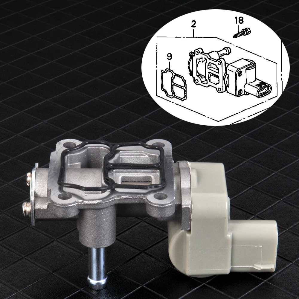 Válvula de Control de aire en ralentí IACV para Honda Civic CX DX LX 1996 1997 1998 1999 2000 para Civic 1996 1997 16022P2AJ01 GEGT7610303, nueva