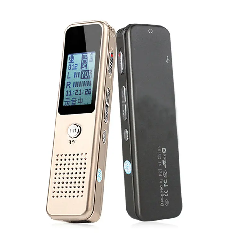 Professional Digital Mini audio Voice Recorder Voice Activated Dictaphone hidden Recording grabadora de voz MP3 Player V19