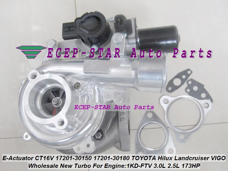 + solenóide do atuador elétrico CT16V 17201-30150 17201-30180 Turbo para TOYOTA Hilux Landcruiser KZJ90 KZJ95 VIGO 1KD-FTV 3.0L 2.5L
