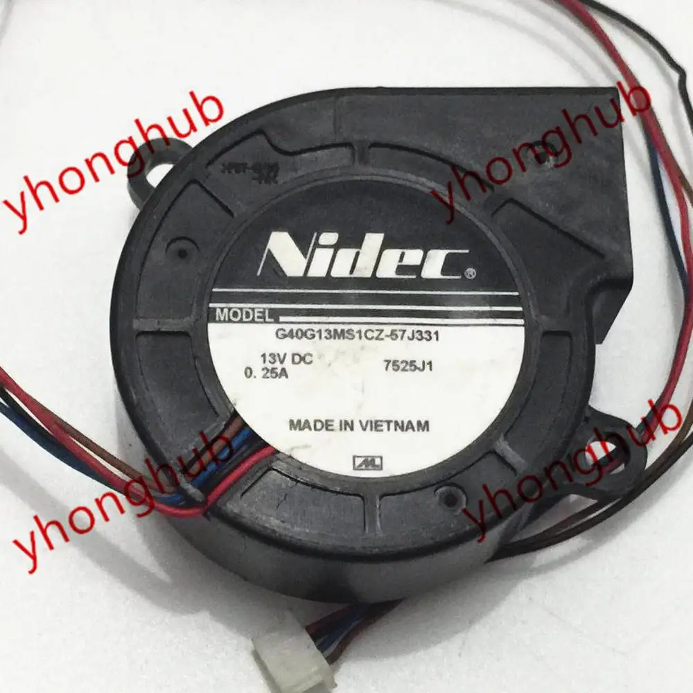 NIDEC G40G13MS1CZ-57J331 DC 13V 0.25A Server Cooling Fan