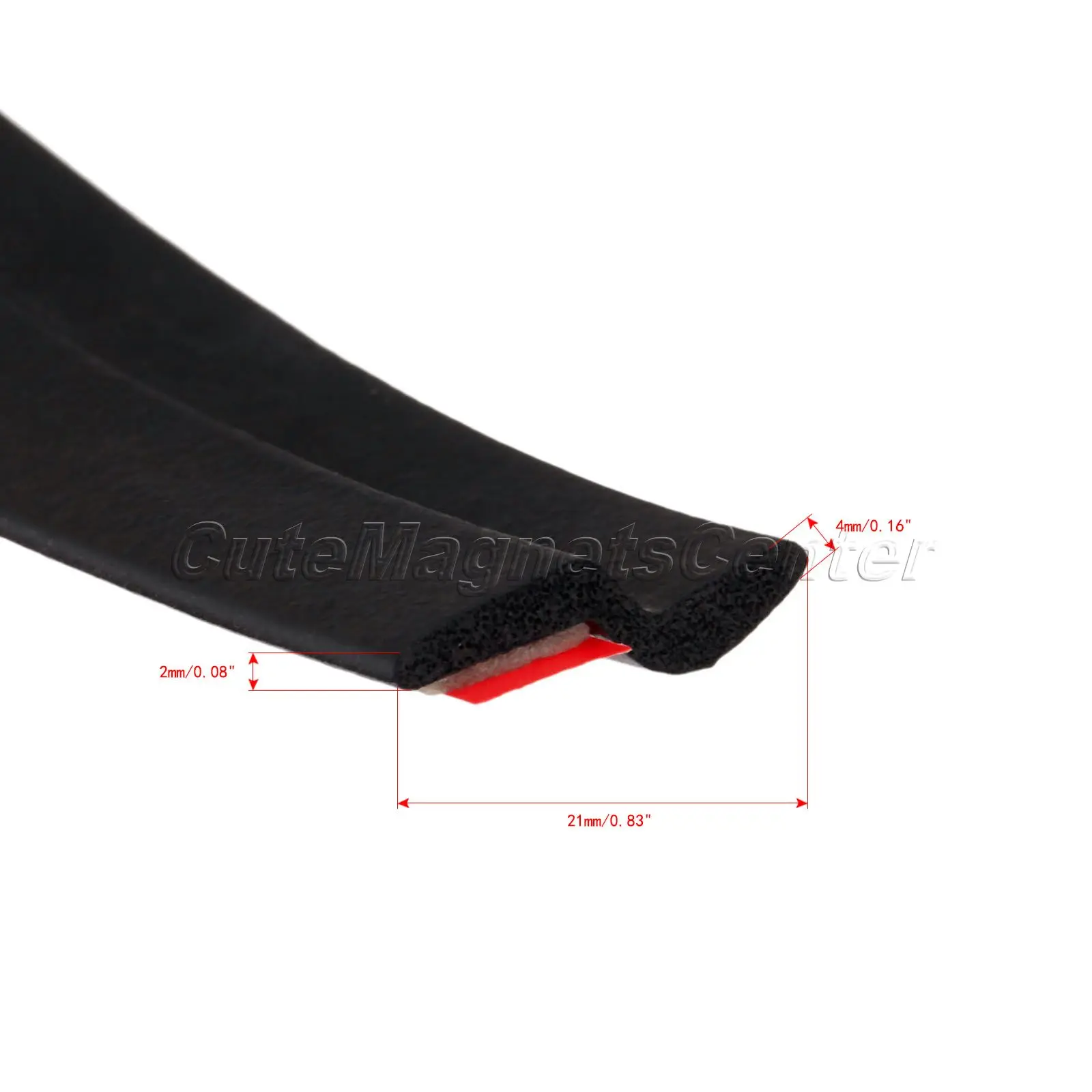 mtsooning 4 Meters Z Shape P Type Car Door Seal Strip EPDM Noise Insulation Anti-Dust Soundproofing Car Rubber Seal