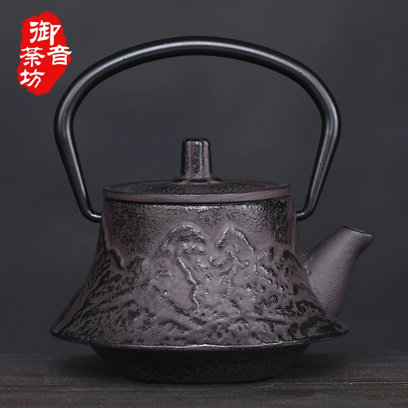 0.3L Cast Iron Teapot Set Tea Pot Tetsubin Kettle Drinkware 300ml Kung Fu Infusers Metal Net Filter Cooking Tools