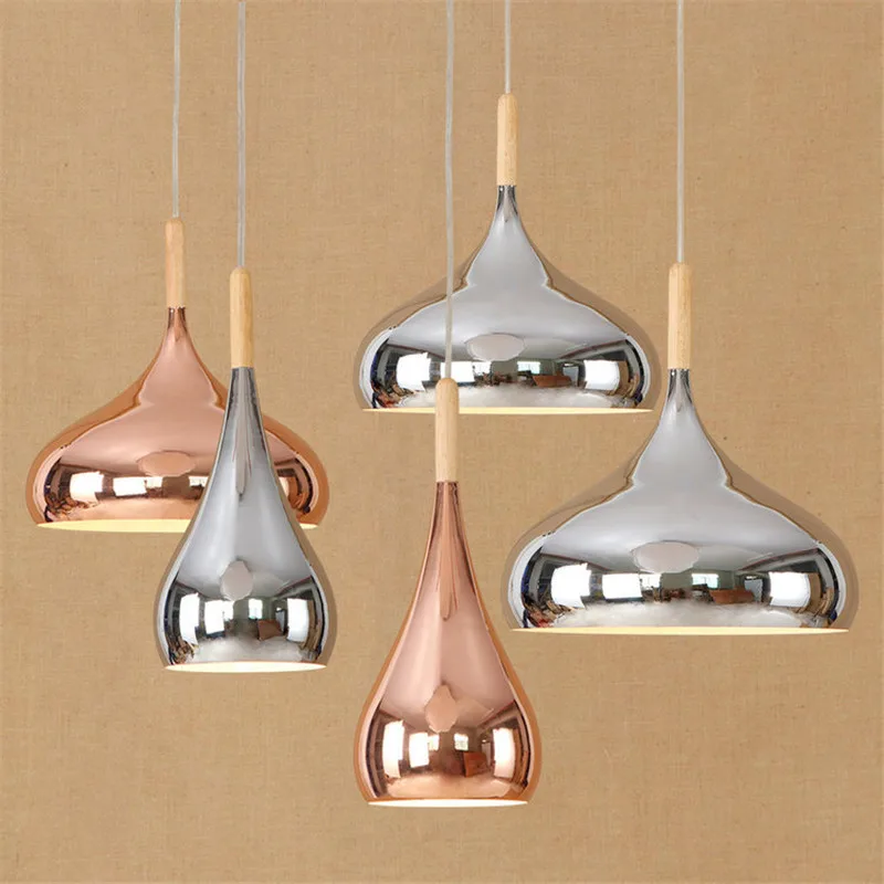 

Post-modern Nordic Rose Gold Chrome Pated Chandelier Dining Room Bedroom Living Room iron Simple Cafe Bar lamps Free Shipping