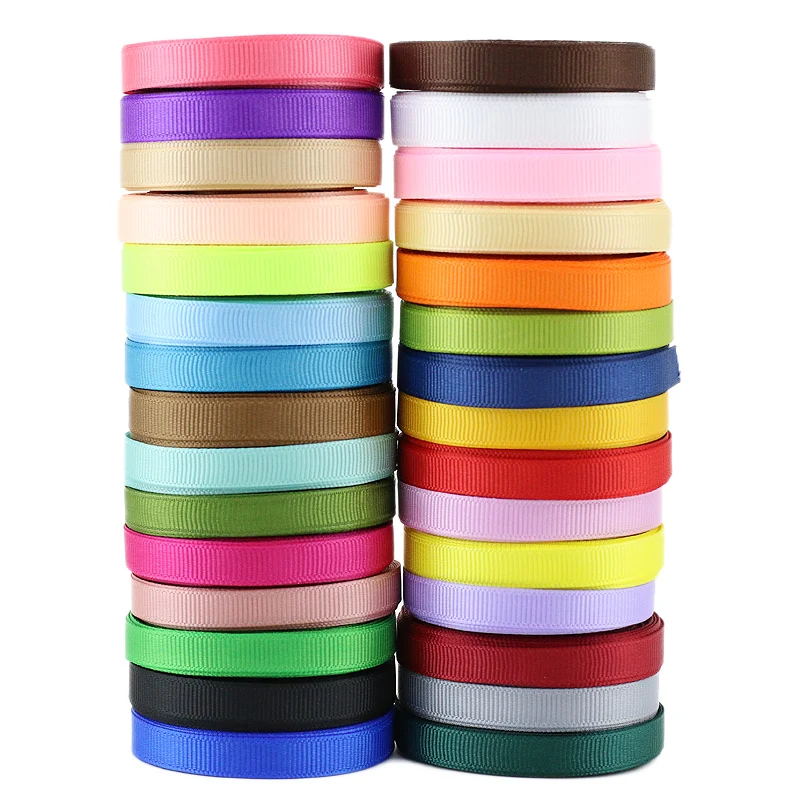 (100 yards/roll) 1/4 inch (6mm) Grosgrain Ribbon Wholesale gift wrap decoration Christmas ribbons