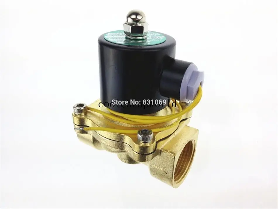 

1piece 12V DC 1" Electric Solenoid Valve Water Air N/C NC Normal Close