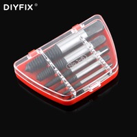 6 in 1 Broken Speed Out Damaged Screw Extractor Drill Bit Guide Set Double Side Broken Bolt Remover Easy Out Power Tools Set