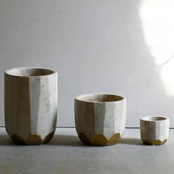 concrete planter mold Succulent plants flower pots silicone mold Three designs concrete pot molds