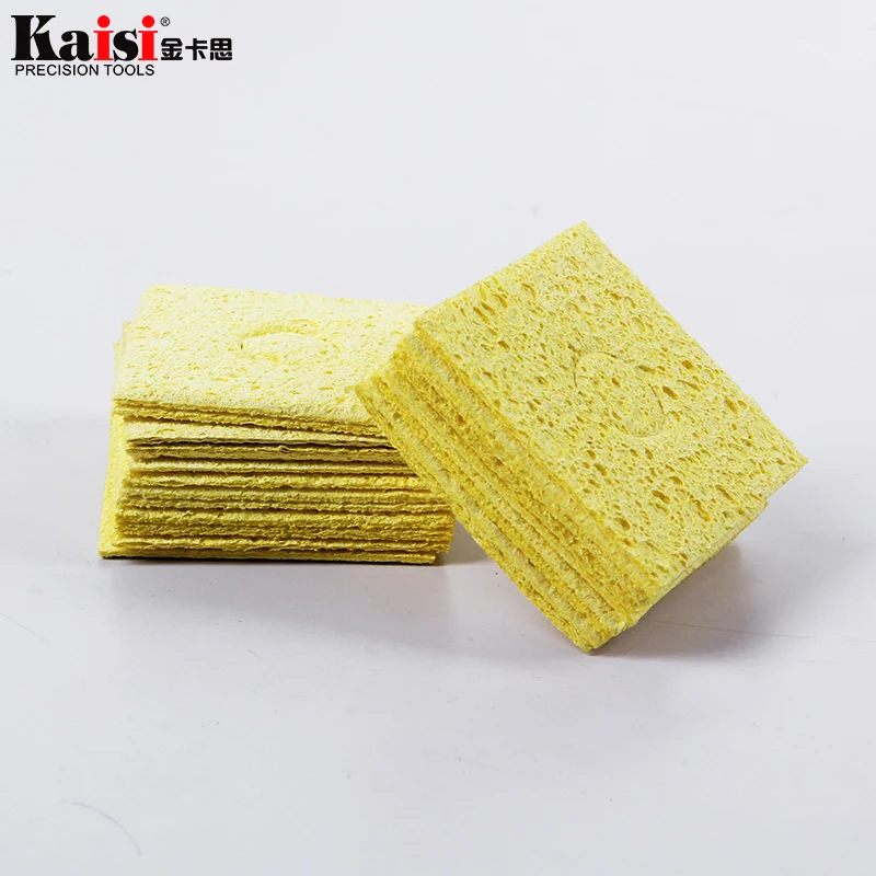 10/20/50/100pcs Soldering Iron Sponge Electric Welding Cleaner Cleaning Pads High Temperature Welding Sponge for Soldering Tools