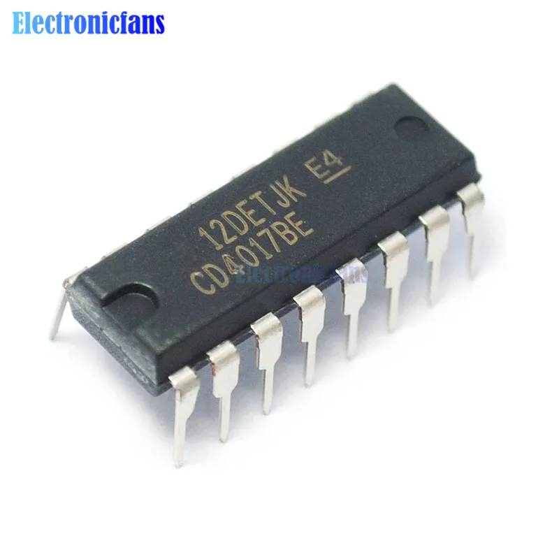 20Pcs CD4017 CD4017BE 4017 DIP-16 DECADE COUNTER DIVIDER IC