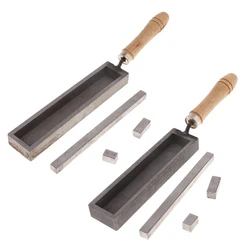 Rectangle Iron Mold For Casting, Melting Gold Copper Precious Metal