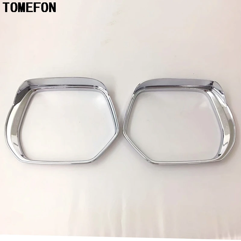 For HONDA CRV CR-V 2017 2018 ABS Chrome Exterior Rear View Mirror Rain Protect Eyebrow Shield Sun Visor Shade Cover 2pcs