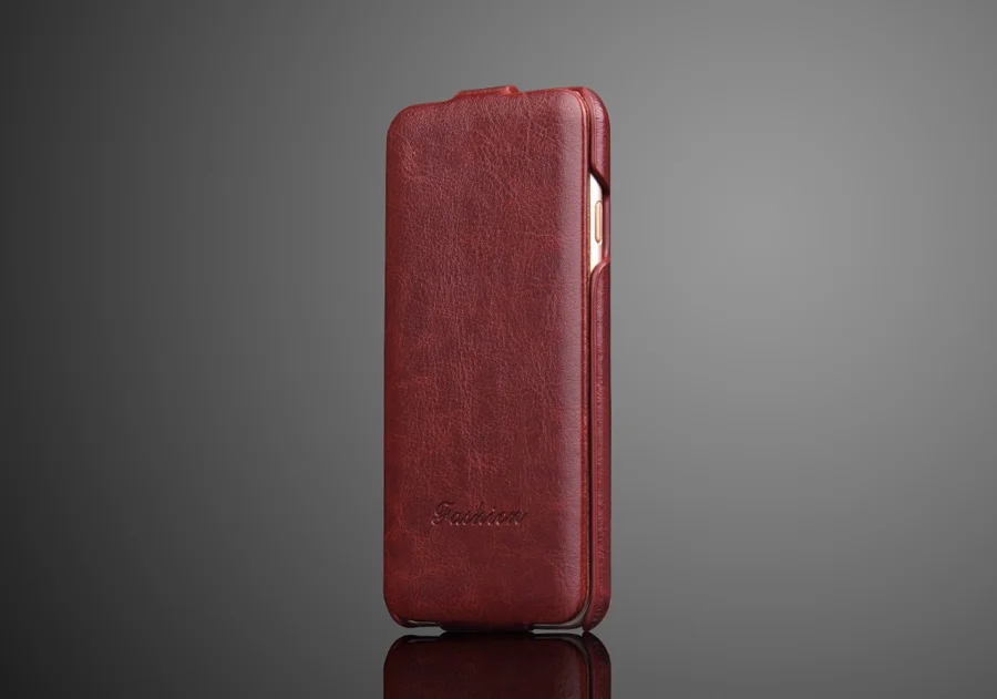 Etui z prawdziwej skóry z pionowym zamknięciem na zatrzask do Apple iPhone 17 Air 15 16 7 8 14 Plus 11 12 Mini 13 Pro Max 6 6S 17E Luxury Fundas — zdjęcie produktu 3