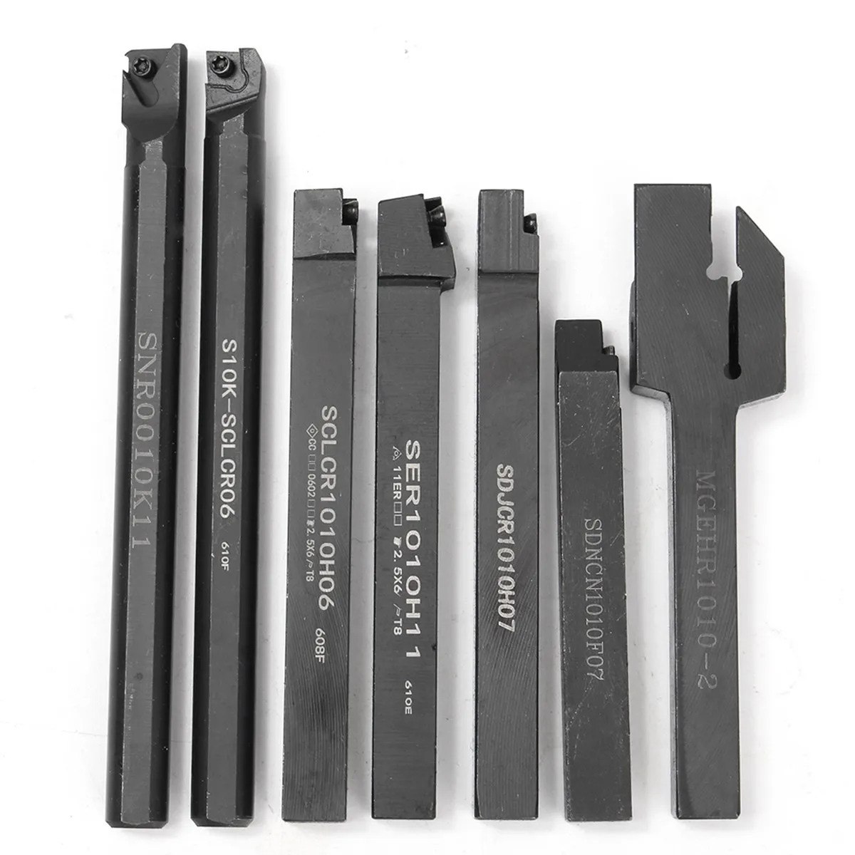 21PCS SET 10MM Lathe Turning Tool Holder Boring Bar DCMT CCMT Carbide Inserts Wrench For Lathe Turning Tool