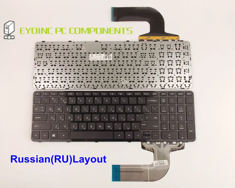 Genuine Laptop Keyboard For HP Pavilion 15-d027cl 15-d030nr 15-d035dx 15-d037dx 15-g049ca With Frame Russian RU Version