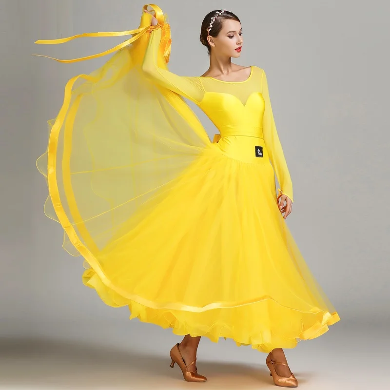 

New Arrival Modern Dance Dress Female Costume Performance Clothing National Standard Dance Uniform Performance Suit B-6138