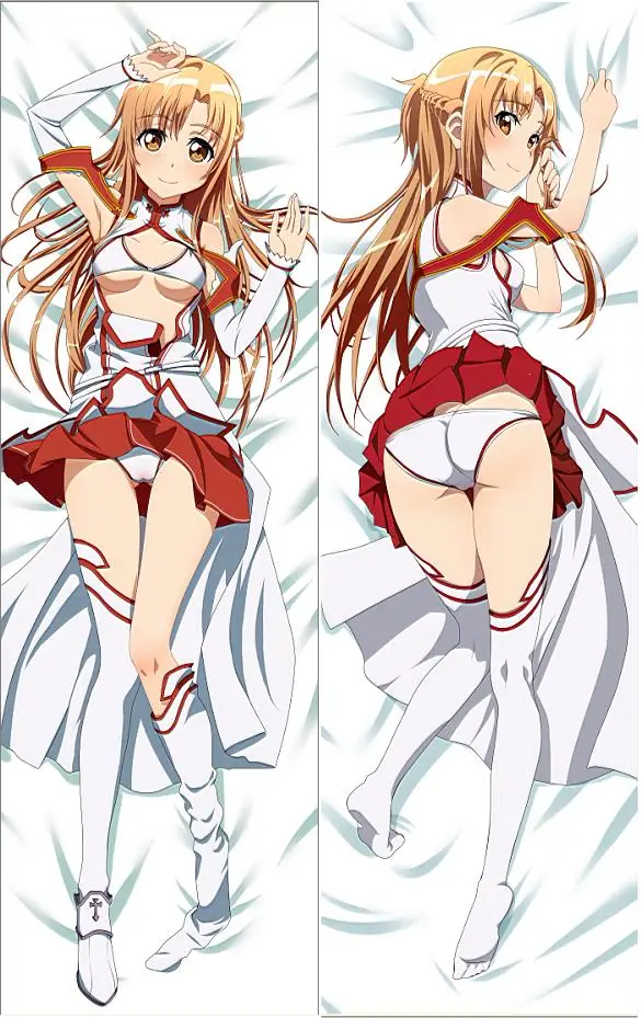 

Japan Anime Henta0i Cute Anime Sword Art Online SAO Asuna Sexy Pillow Cover Cases Cover Hugging Body