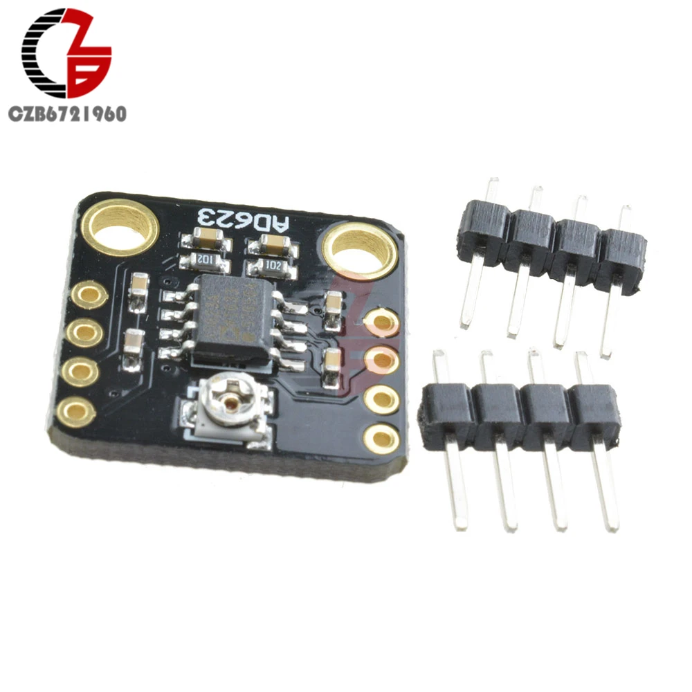 AD623 Gain Instrument Meter Amplifier Module CMRR Gauge AMP Board Dual Single Polarity DC 3V 5V 12V for Transducer Thermocouple