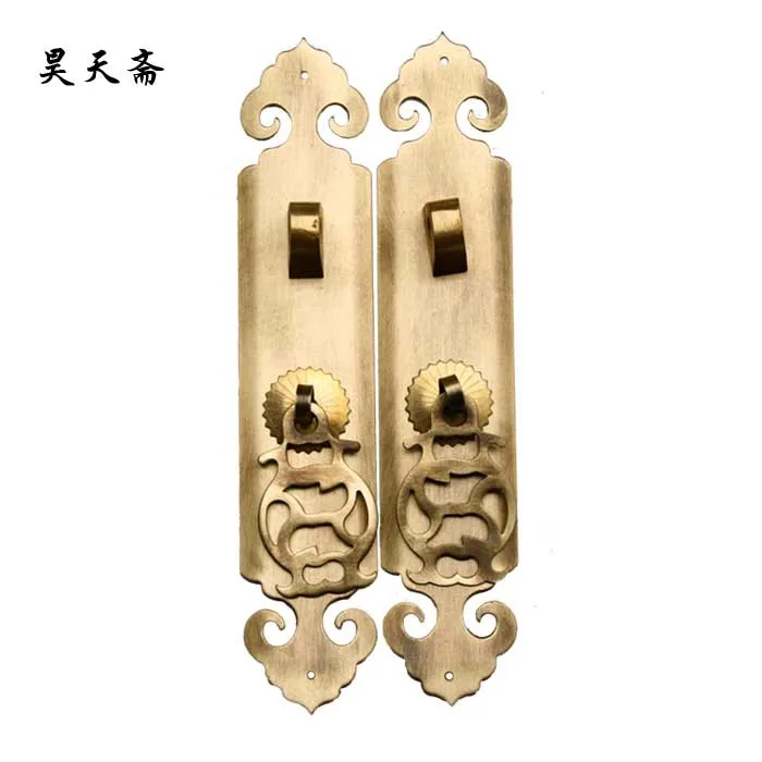 [Haotian vegetarian] antique copper straight handle / Antique furniture Antique Hardware / copper fittings HTC-008