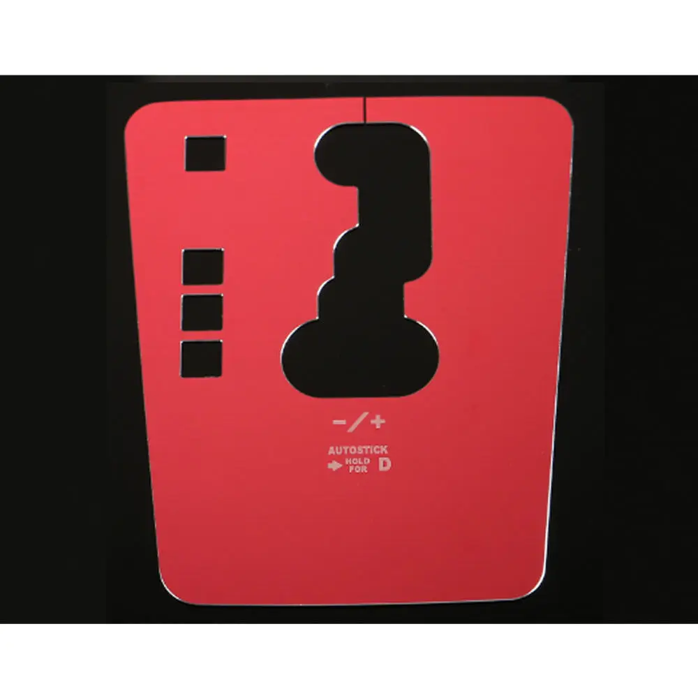 

Красная Автомобильная панель переключения передач для автомобиля, обшивка, стикер для стайлинга, подходит для Jeep Compass 2010-2013 Patriot 2011-2015