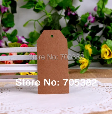 50pcs/lot Size:4.5*9.5cm (With cord) NEW BLank Cardbord Kraft Paper Tags Paper Label Hang Tag Bookmark (SS-7122-11)