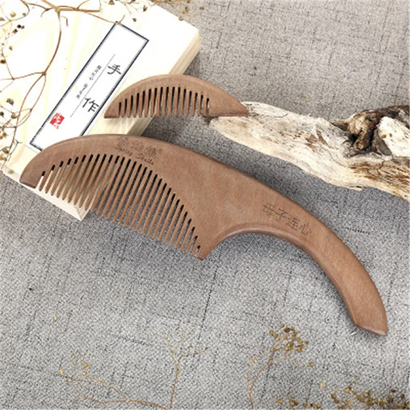 

Professional Exquisite Carved Wooden Comb Anti-static Massage Comb Beauty Hairdressing Comb Birthday Gift Hair Tool