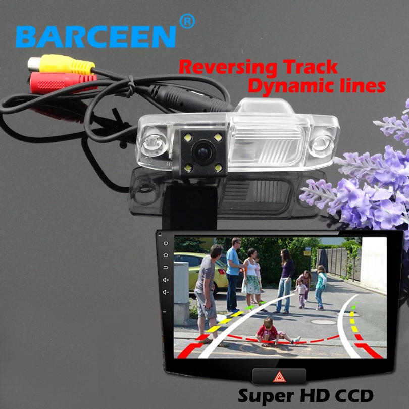 

With bring dynamic track line car rear reserve parking camera with 4 led night vision for Hyundai Eight-generation Sonata