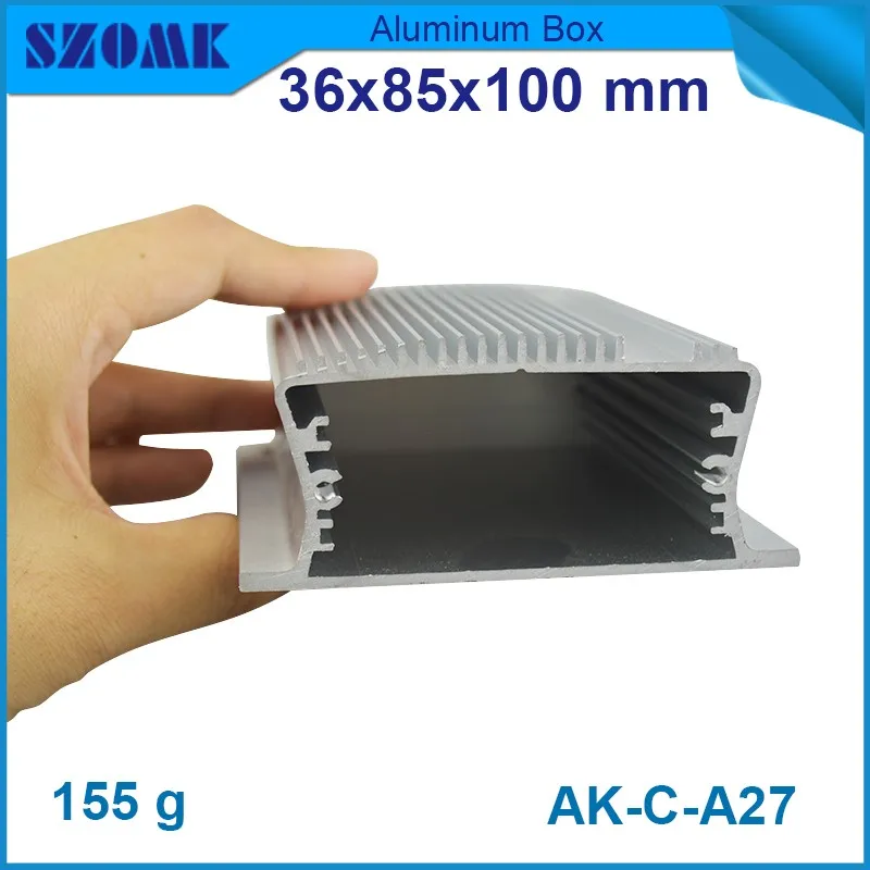 

10Pcs/lot aluminium box enclosures for electronicsc 36*85*100mm aluminum extrusion box instrument enclosure