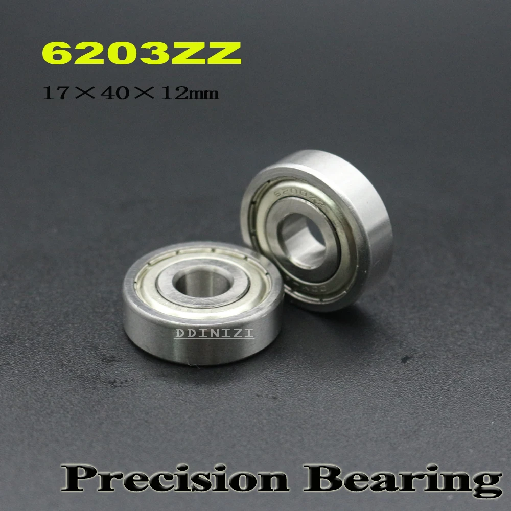 

6203ZZ Bearing 17*40*12 mm ABEC-3 For Machinery Saws Deep Groove 6203 Z ZZ Ball Bearings 6203Z ( 4 PCS )