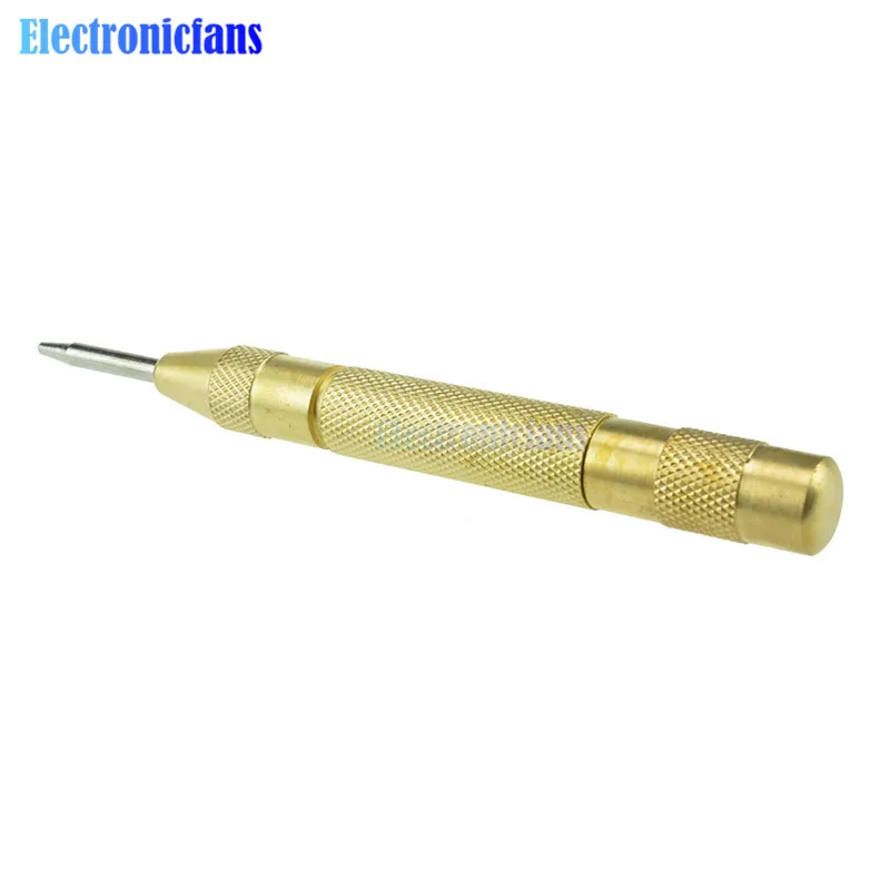 Mark Lubang 5 "Kuningan Automatic Center Punch Spring Dimuat Chrome Keling Sekrup