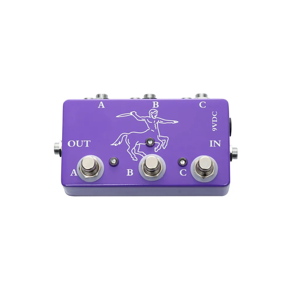 Hand Made Purple Color Looper Pedal Switch ABC Box 3 Looper Pedal Guitar Accessories