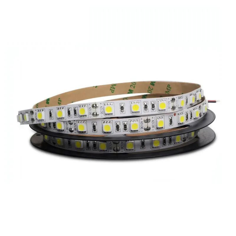 

5mX High quality 12V input white PCB single color & RGB 5050SMD flexible LED strip light RGB / WW/CW/R/G/B color available