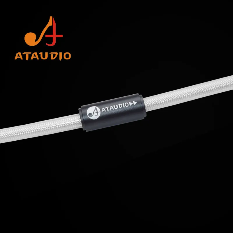 ATAUDIO Hifi Digital Coaxial Audio Video Rca Cable Hi-end Copper and Silver RCA to RCA Male Subwoofer Audio Cable