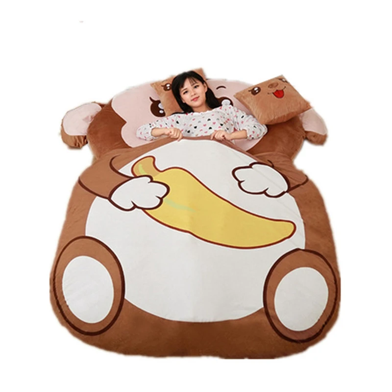 

Dorimytrader Cartoon Animal Monkey Tatami Giant Stuffed Soft Beanbag Bed Carpet Mat Sofa 2 Sizes Nice Gift Free Shipping DY60843