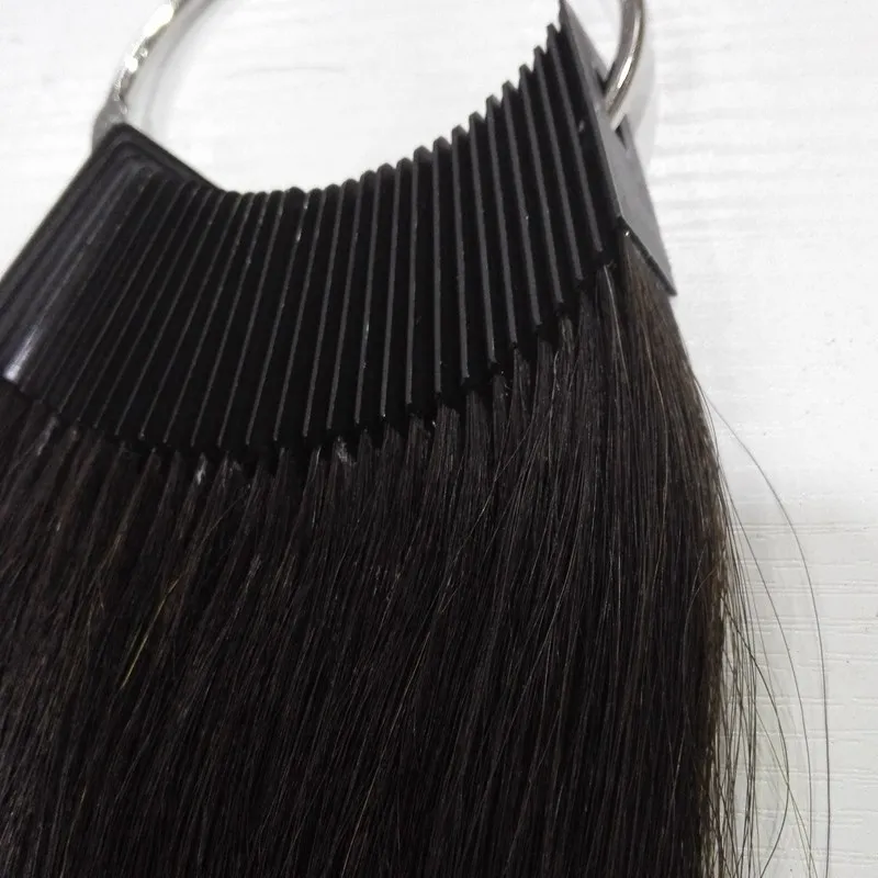 8 inch human hair color ring 30pcs/set for salon hair  color chart natural black color