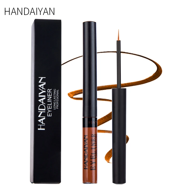 HANDAIYAN 1Pc Liquid Glitterอายไลเนอร์อายแชโดว์ดินสอแต่งหน้าBrighten Shimmer Eye Liner Gelเจลเครื่องสำอางTSLM1