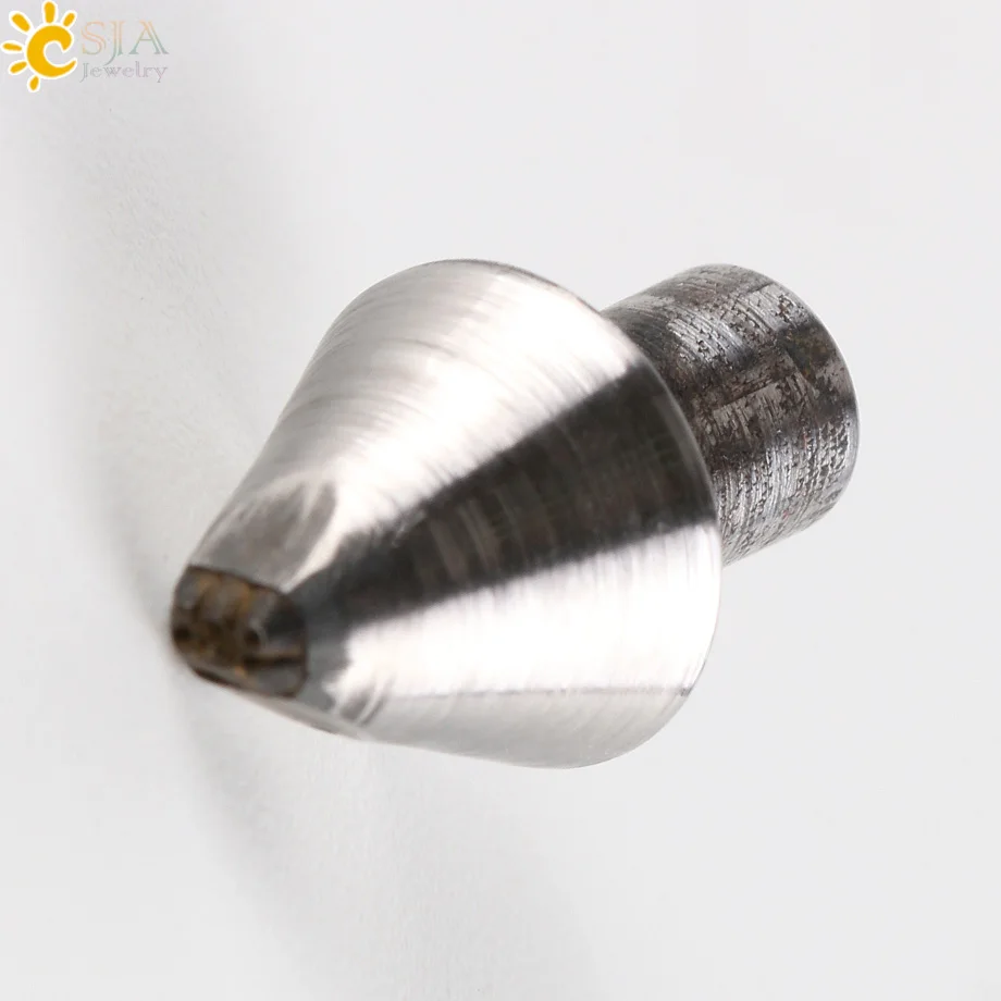 CSJA Small Size Cone Stamp Mold 10K 9K ct PT 375 333 900 950 S925 for Men Women Ring Bangle Making Tool Mark Numbers E540