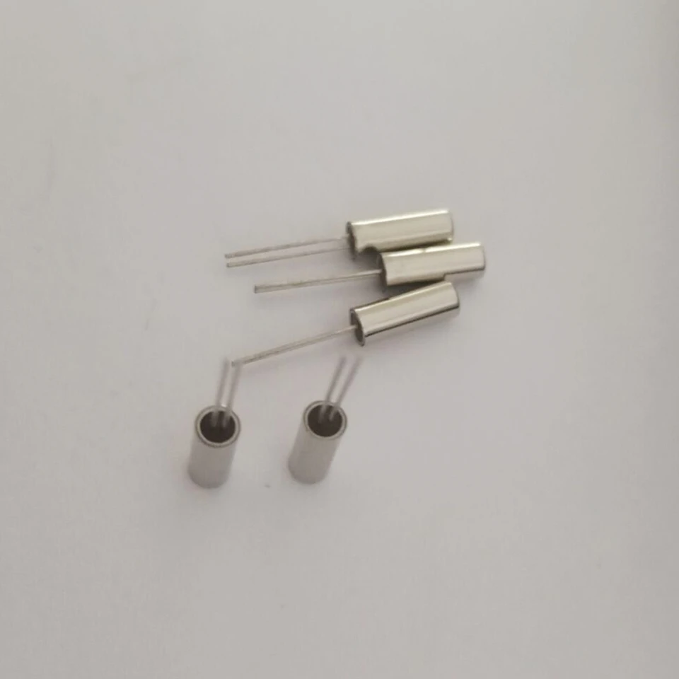 10pcs In-line passive crystal 100.000KHZ 2*6 100KHZ JU206 2P Cylindrical tuning fork resonator