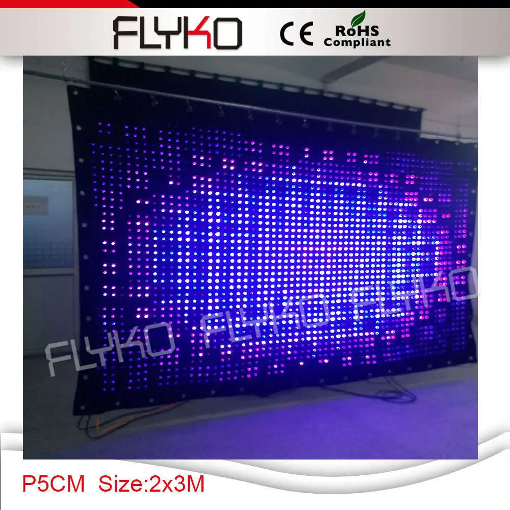 

programmable stage led video curtain display with PC controller