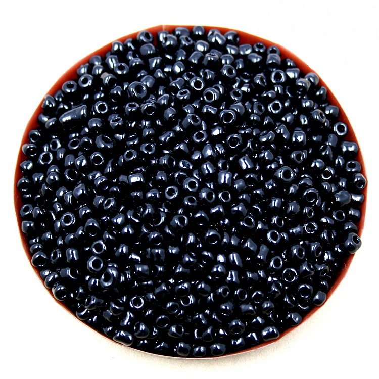 

Hot selling 4mm 80g/lot Solid Black Glass Loose Spacer Seed Beads for Jewelry Macking & DIY Craft & Garment Accessories