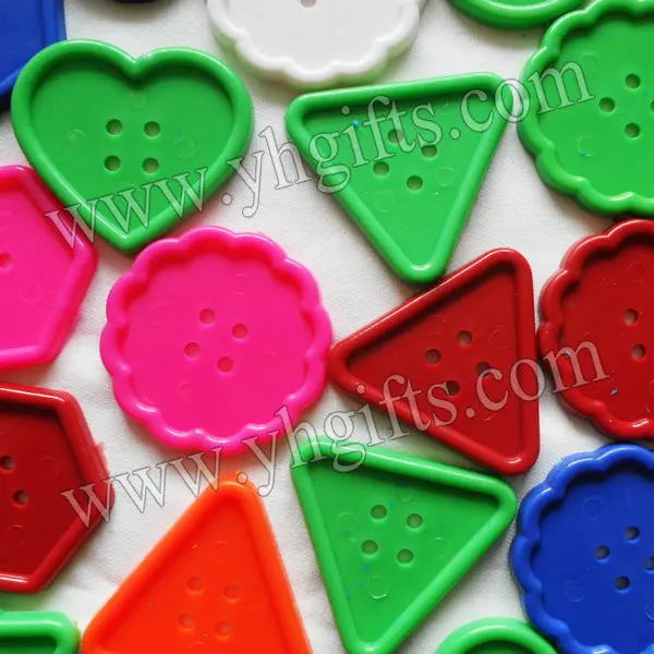 50PCS/LOT.5cm Mixed shape Mixed color plastic button,Big lacing buttons,DIY material,Create your own design,Handmade accessories