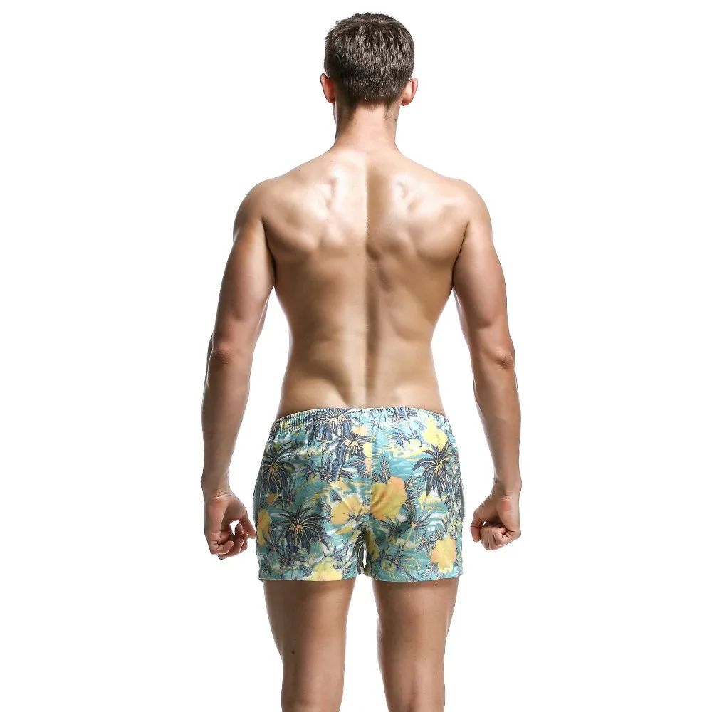 Seobean Swimwear Men Swim Shorts Swimming Trunks for Man Beach Short Bermudas Surf Boardshort Sportswear Brand GYM Clothing